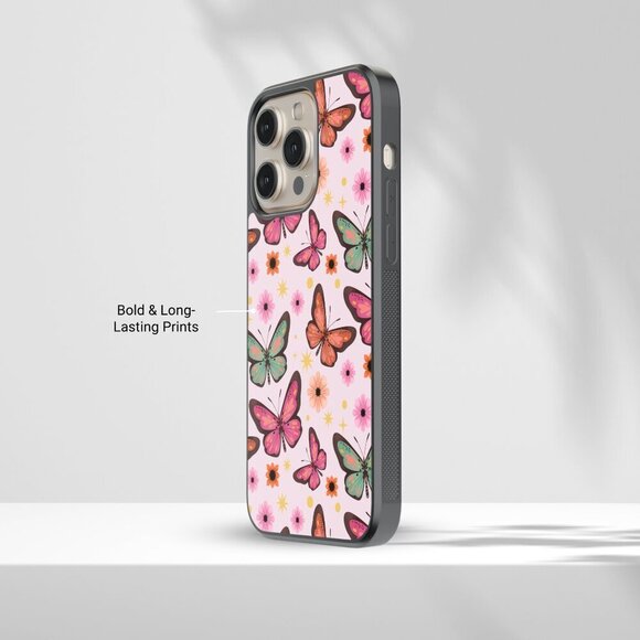 Butterfly Phone Case iPhone 16 Pro, 15 Pro, 14, Samsung Galaxy S25 Google Pixel - Picture 6 of 7